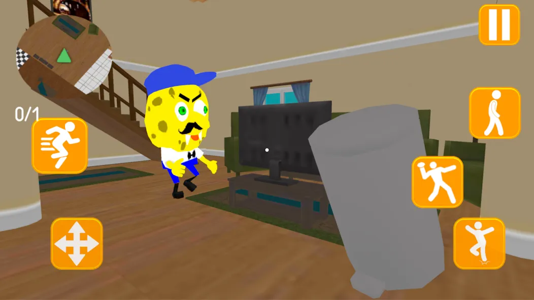 Скачать взломанную Neighbor Sponge. Scary Secret  [МОД Меню] — стабильная версия apk на Андроид screen 5