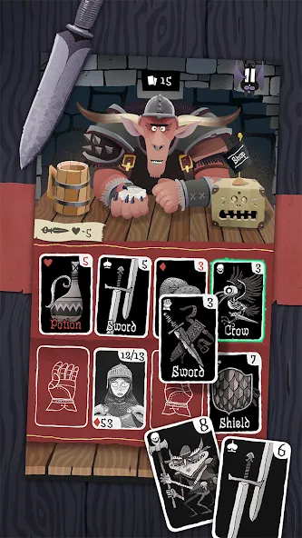 Скачать взлом Card Crawl (Кард Кролл)  [МОД Много монет] — стабильная версия apk на Андроид screen 1