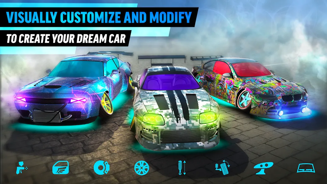 Взлом Drift Max World — Racing Game (Дрифт Макс Ворлд)  [МОД Все открыто] — полная версия apk на Андроид screen 4