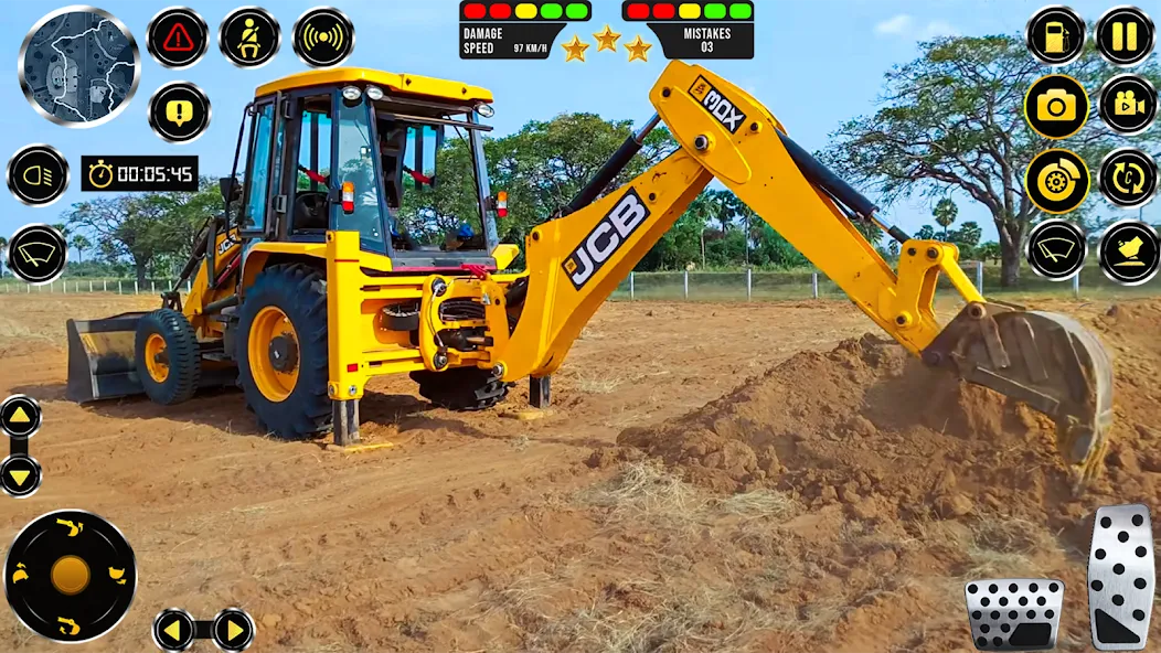 Взломанная JCB Excavator Construction 3D  [МОД Меню] — стабильная версия apk на Андроид screen 2