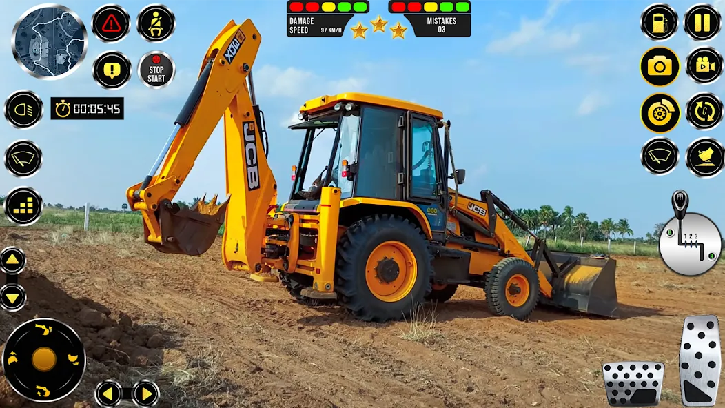 Взломанная JCB Excavator Construction 3D  [МОД Меню] — стабильная версия apk на Андроид screen 3