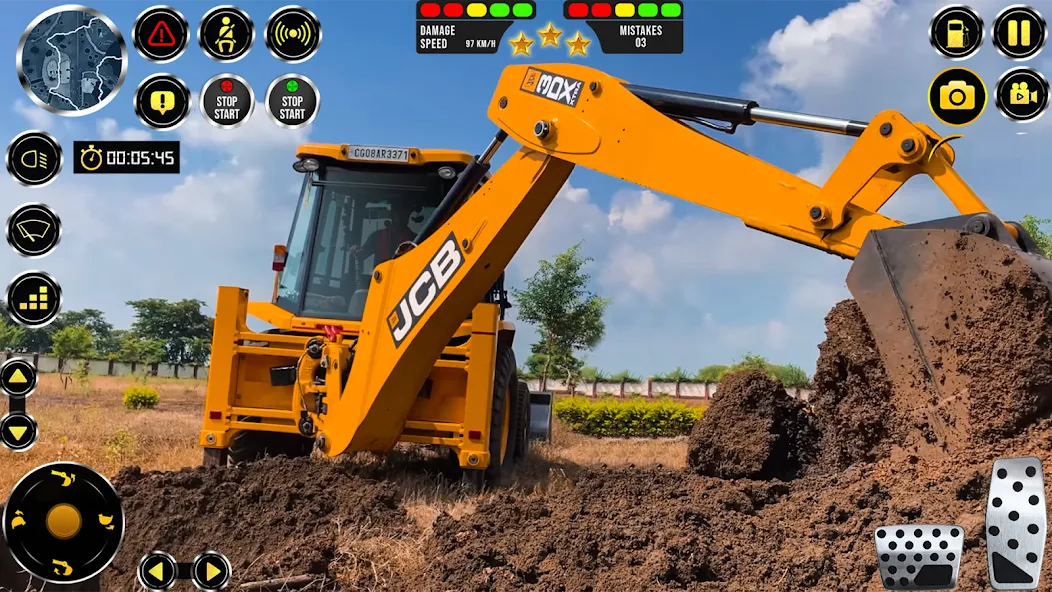 Взломанная JCB Excavator Construction 3D  [МОД Меню] — стабильная версия apk на Андроид screen 4