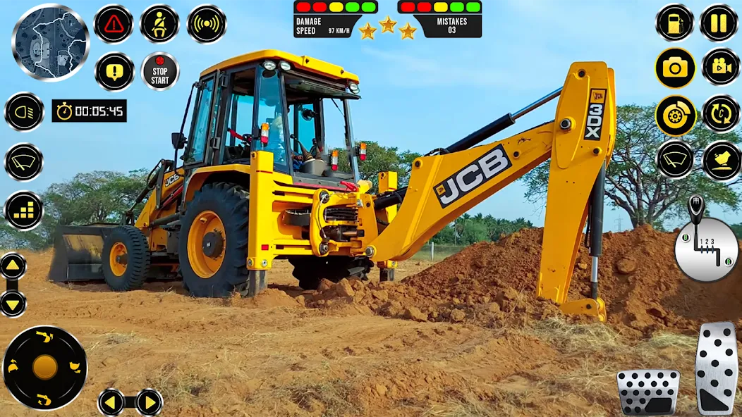 Взломанная JCB Excavator Construction 3D  [МОД Меню] — стабильная версия apk на Андроид screen 5