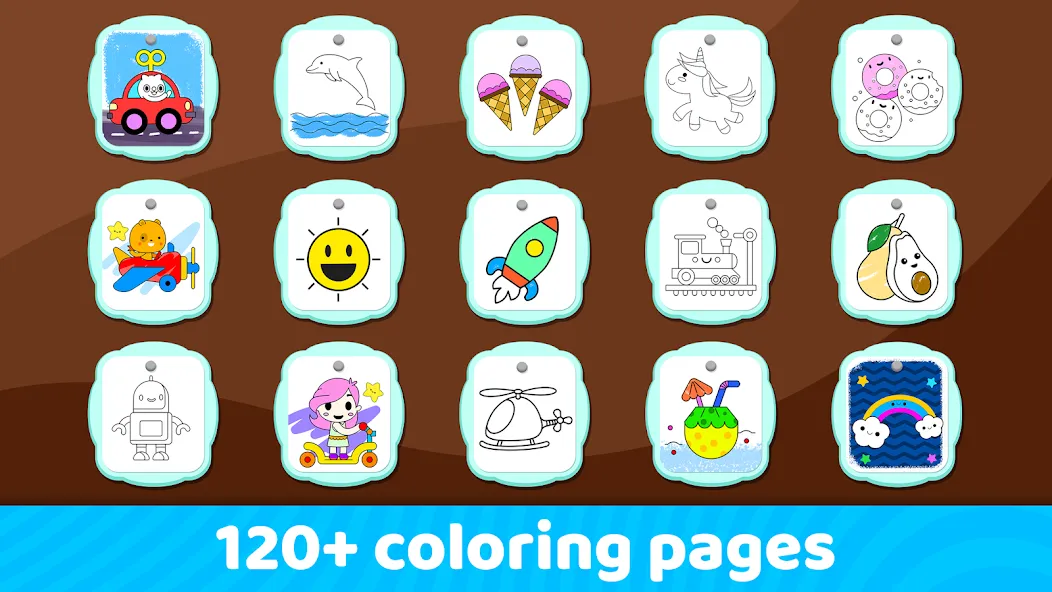 Скачать взломанную Toddler Coloring Book For Kids  [МОД Много денег] — последняя версия apk на Андроид screen 4