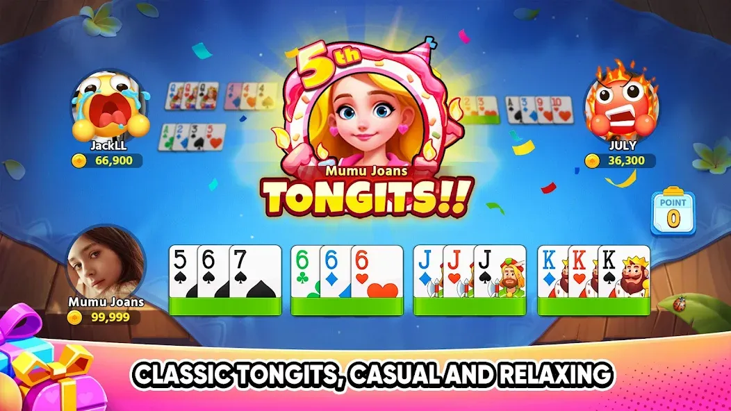 Взлом Tongits Go — Mines Slots Pusoy (Тонгитс Го)  [МОД Menu] — последняя версия apk на Андроид screen 1