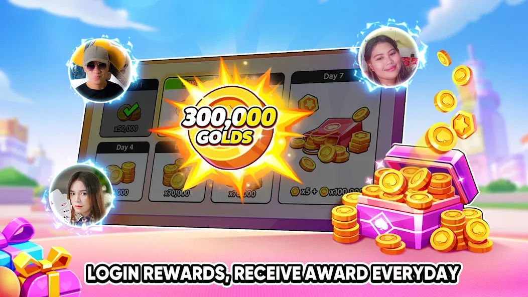 Взлом Tongits Go — Mines Slots Pusoy (Тонгитс Го)  [МОД Menu] — последняя версия apk на Андроид screen 5