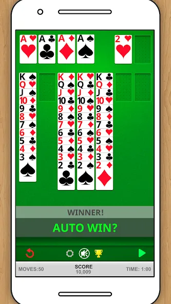 Скачать взлом SOLITAIRE CLASSIC CARD GAME  [МОД Все открыто] — полная версия apk на Андроид screen 3