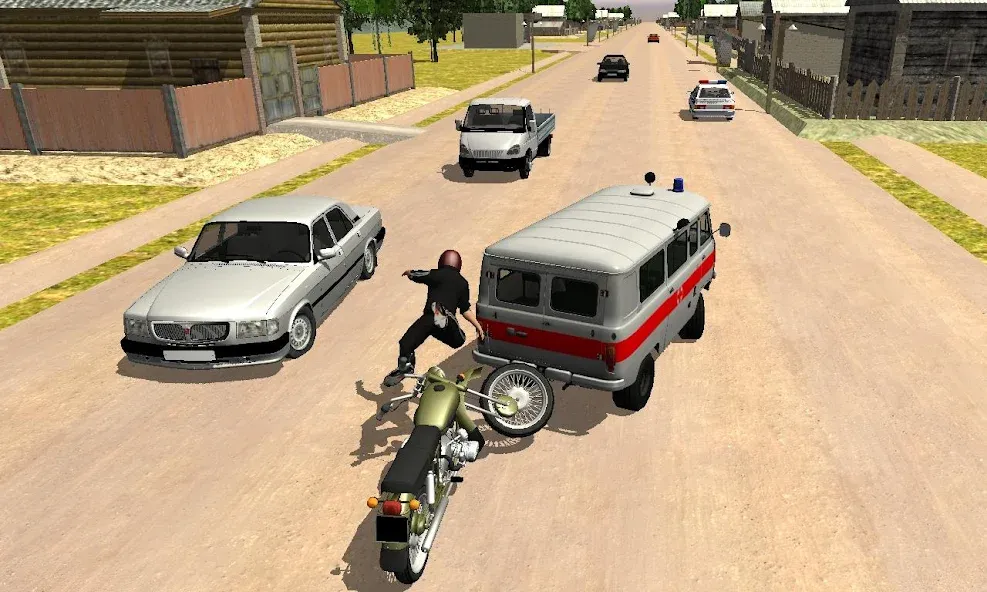 Взломанная Russian Moto Traffic Rider 3D  [МОД Бесконечные монеты] — стабильная версия apk на Андроид screen 4