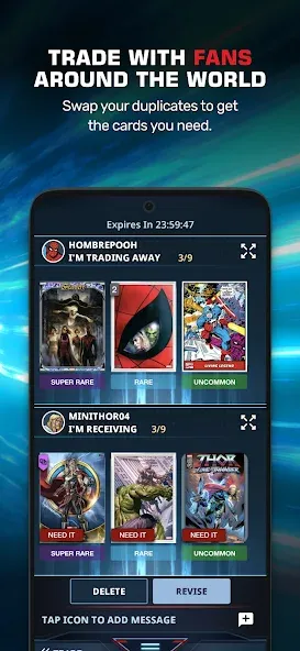 Взломанная Marvel Collect! by Topps®  [МОД Много монет] — последняя версия apk на Андроид screen 3