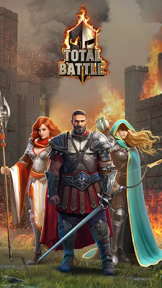 Скачать взлом Total Battle: Strategy Games (Тотал Батл)  [МОД Много монет] — стабильная версия apk на Андроид screen 1