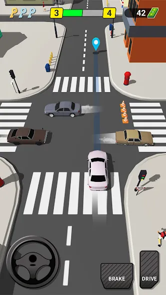 Скачать взломанную Pick Me Up 3D: Taxi Game (Пик Ми Ап 3Д)  [МОД Menu] — полная версия apk на Андроид screen 1