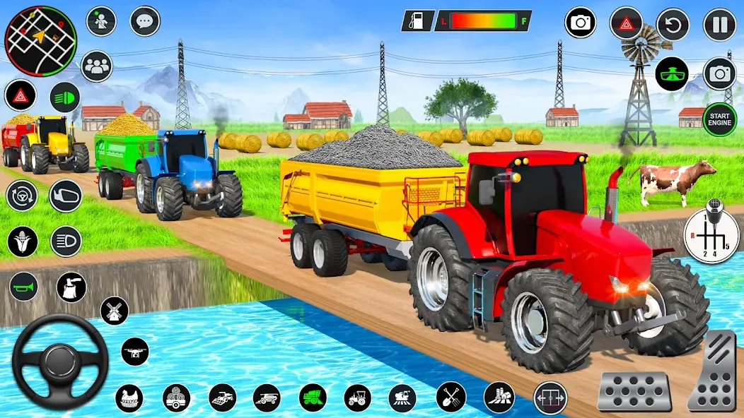 Скачать взлом Real Tractor Driving Games (Риал Трактор Драйвинг Геймс)  [МОД Menu] — последняя версия apk на Андроид screen 1