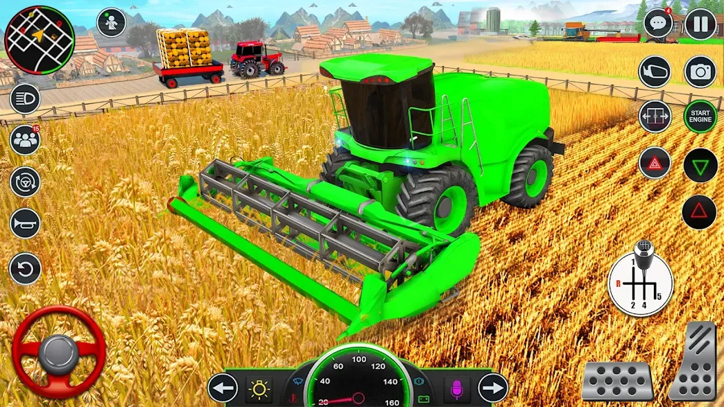 Скачать взлом Real Tractor Driving Games (Риал Трактор Драйвинг Геймс)  [МОД Menu] — последняя версия apk на Андроид screen 3