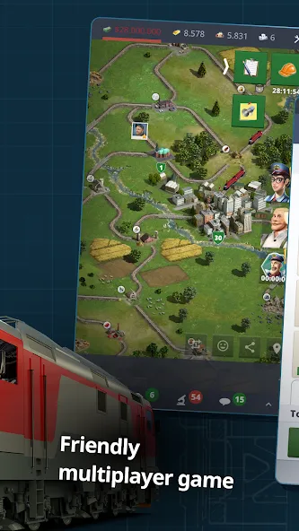 Скачать взлом Rail Nation — Railroad Tycoon (Рэйл Нэйшн)  [МОД Unlimited Money] — полная версия apk на Андроид screen 3