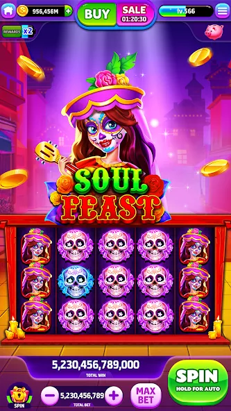 Взлом Spin To Rich — Vegas Slots (Спин Ту Рич)  [МОД Меню] — полная версия apk на Андроид screen 2