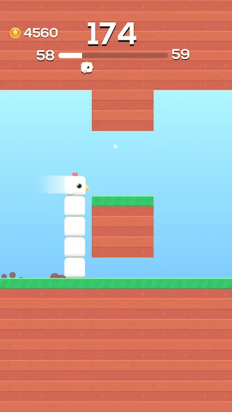 Взлом Square Bird — Flappy Chicken (Сквер Брд)  [МОД Меню] — стабильная версия apk на Андроид screen 1