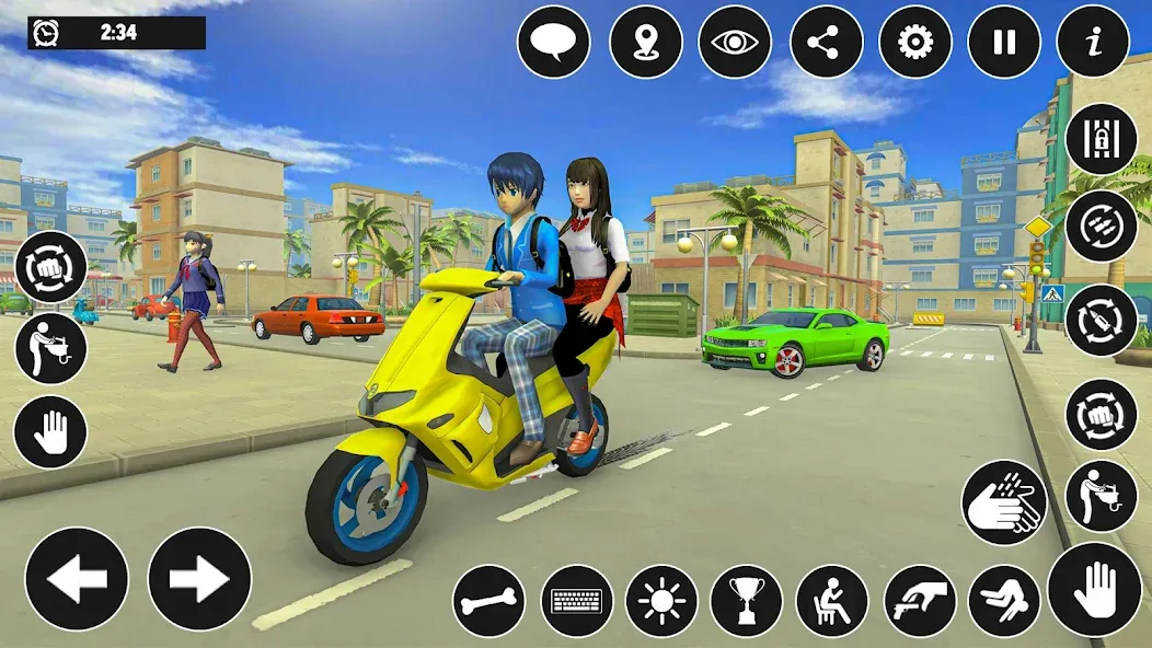 Скачать взломанную High School Boy Virtual Life  [МОД Unlocked] — стабильная версия apk на Андроид screen 2