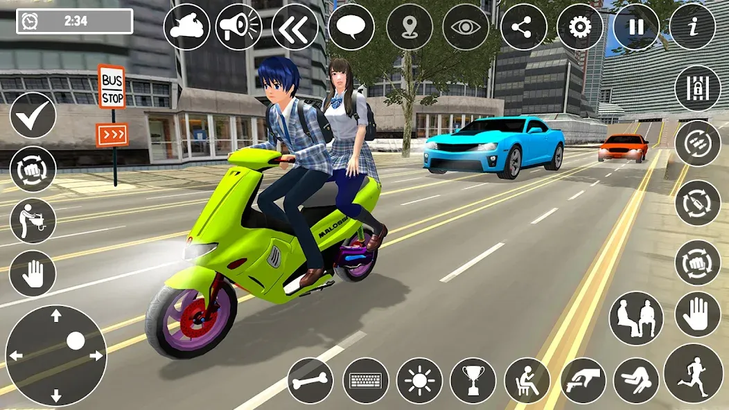 Скачать взломанную High School Boy Virtual Life  [МОД Unlocked] — стабильная версия apk на Андроид screen 5