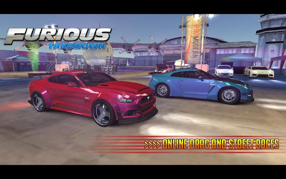 Взломанная Furious: Takedown Racing (Фьюриъс)  [МОД Unlimited Money] — полная версия apk на Андроид screen 2