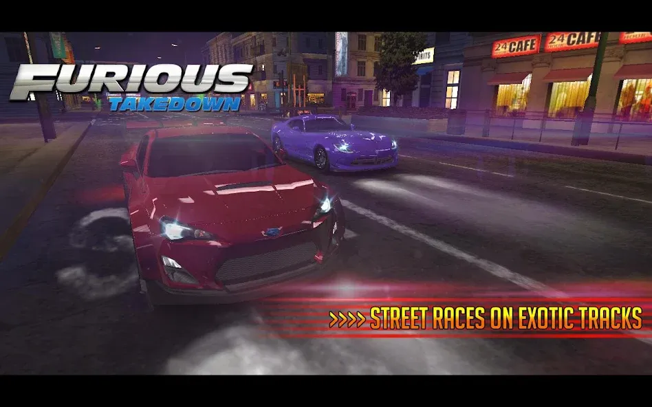 Взломанная Furious: Takedown Racing (Фьюриъс)  [МОД Unlimited Money] — полная версия apk на Андроид screen 5