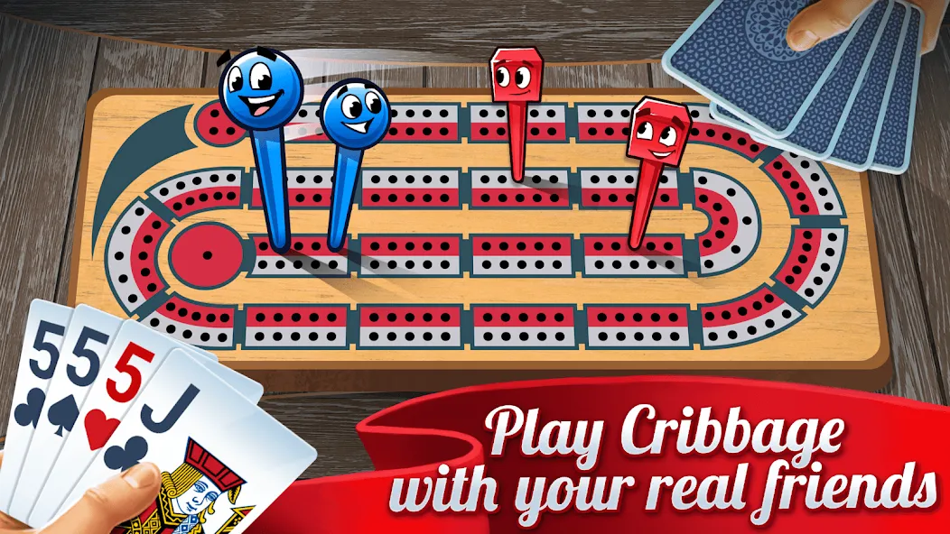 Взломанная Ultimate Cribbage: Card Board (Ультимат Криббедж)  [МОД Menu] — последняя версия apk на Андроид screen 1