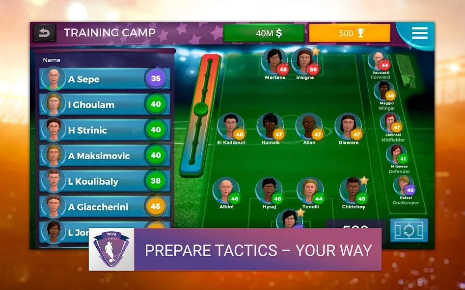 Скачать взломанную WSM — Women's Soccer Manager (ВСМ)  [МОД Все открыто] — последняя версия apk на Андроид screen 5