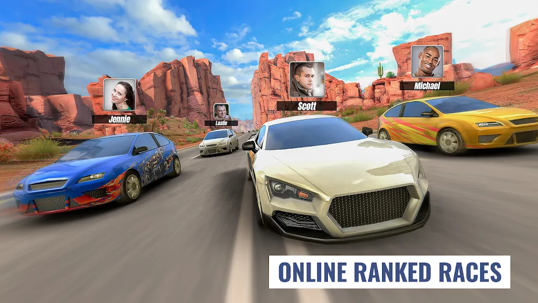 Взломанная Racing Clash (Рейсинг Клэш)  [МОД Unlocked] — последняя версия apk на Андроид screen 5