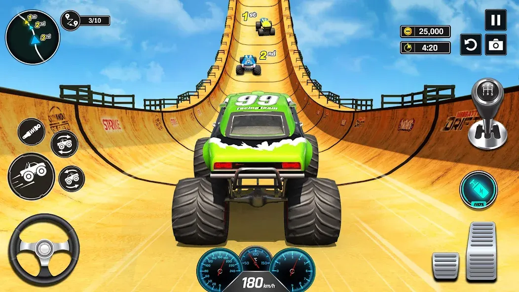 Скачать взлом Monster Truck Games- Car Games  [МОД Меню] — последняя версия apk на Андроид screen 1