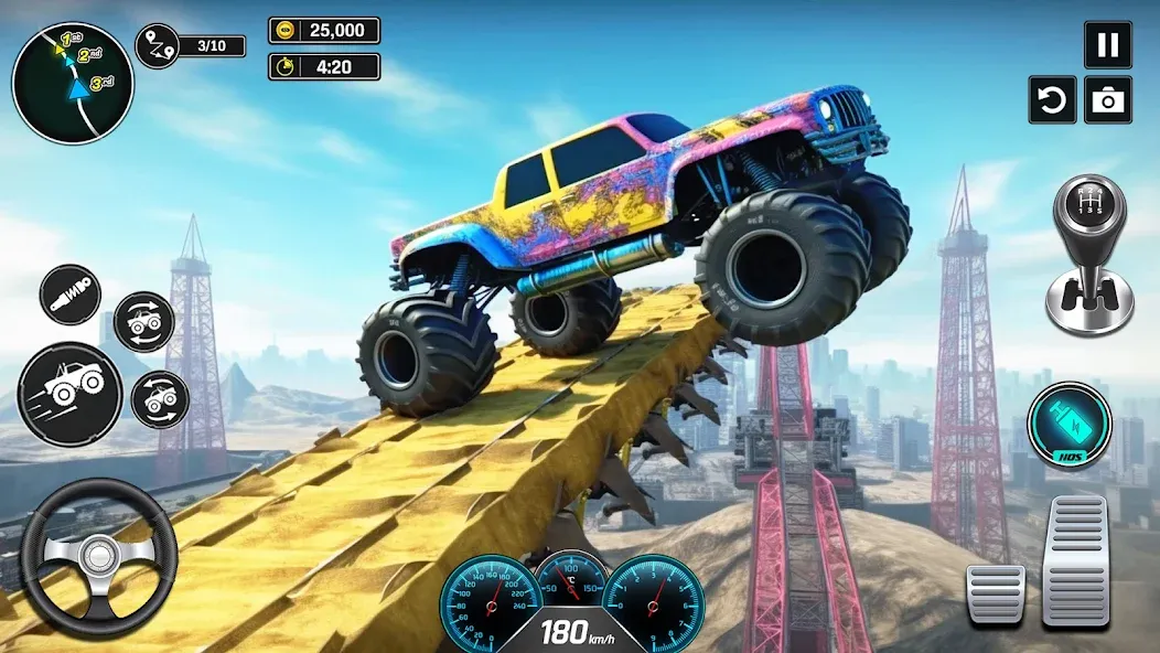 Скачать взлом Monster Truck Games- Car Games  [МОД Меню] — последняя версия apk на Андроид screen 2