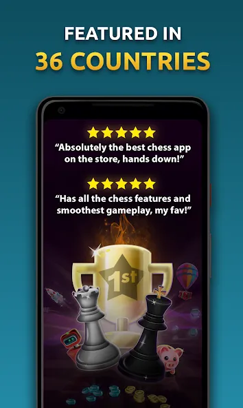 Скачать взломанную Chess Stars Multiplayer Online (Чесс Старс)  [МОД Menu] — последняя версия apk на Андроид screen 1