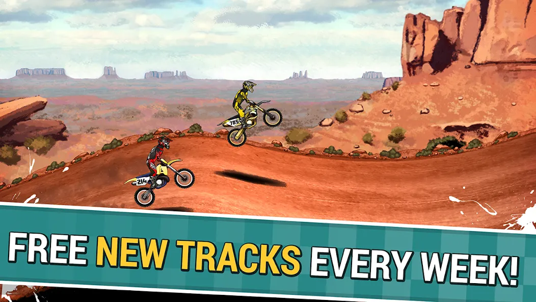 Взлом Mad Skills Motocross 2 (Мад Скилс Мотокросс 2)  [МОД Unlocked] — полная версия apk на Андроид screen 5