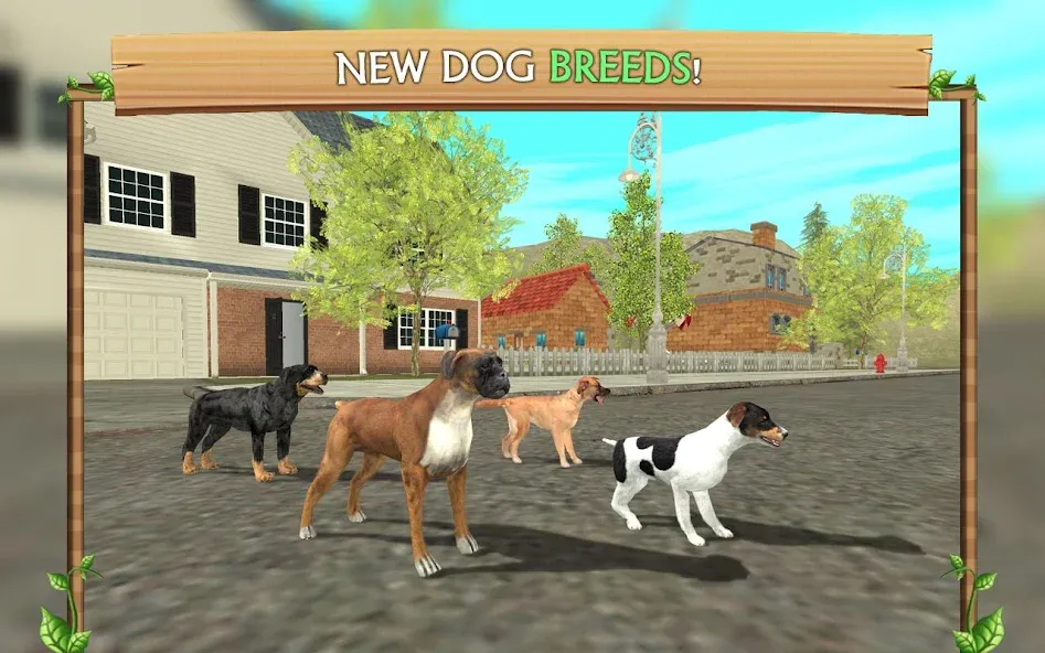 Скачать взломанную Dog Sim Online: Raise a Family  [МОД Mega Pack] — стабильная версия apk на Андроид screen 3