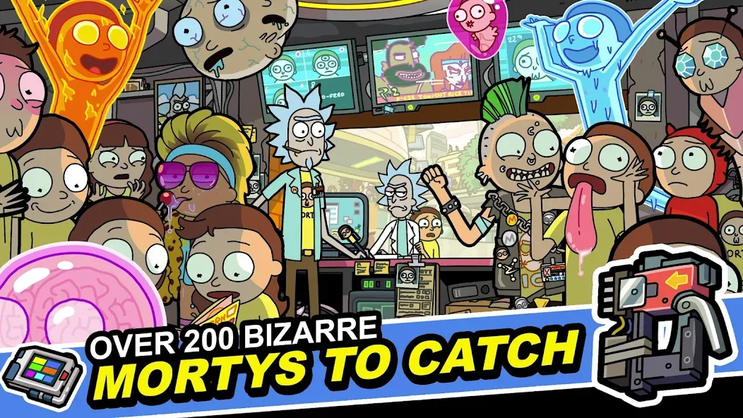 Скачать взлом Rick and Morty: Pocket Mortys (Покет Мортис)  [МОД Бесконечные деньги] — стабильная версия apk на Андроид screen 4