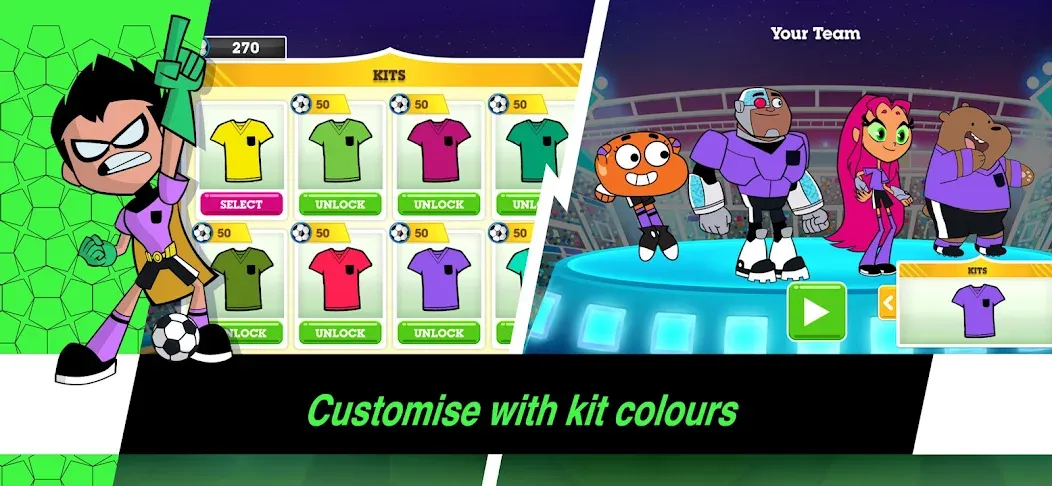 Скачать взлом Toon Cup — Football Game  [МОД Бесконечные деньги] — последняя версия apk на Андроид screen 4