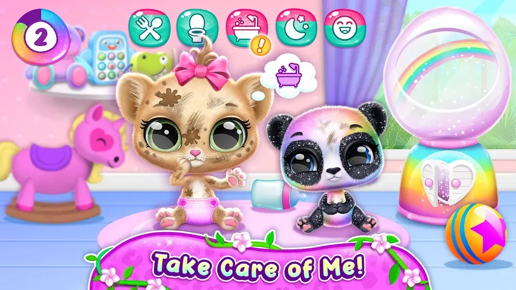 Скачать взломанную Amy Care — My Leopard Baby  [МОД Меню] — полная версия apk на Андроид screen 4