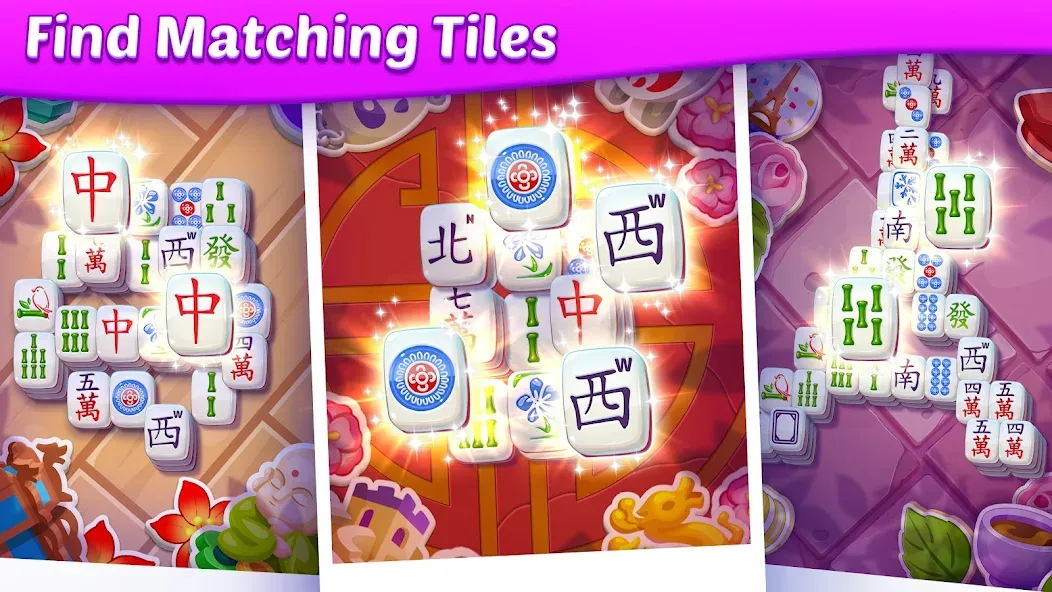 Скачать взлом Mahjong City Tours: Tile Match (Маджонг Сити Турс)  [МОД Меню] — полная версия apk на Андроид screen 2