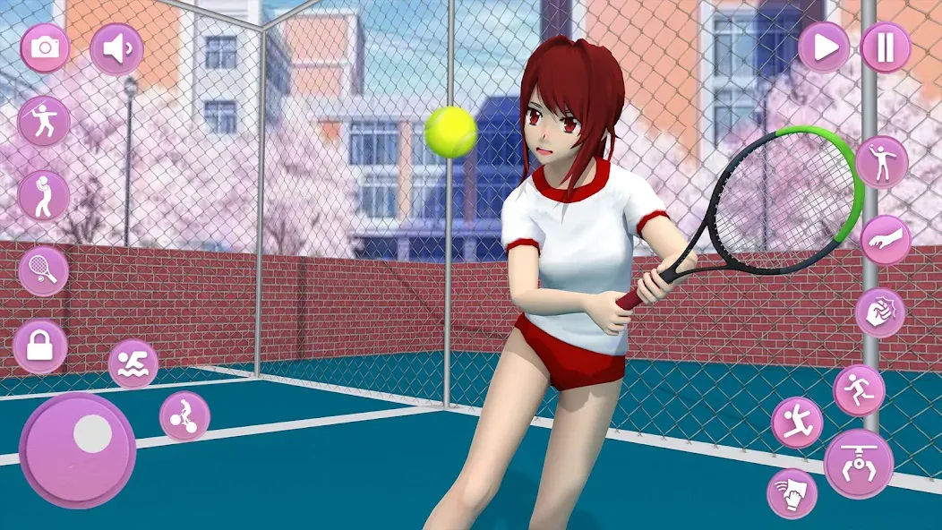 Взломанная Anime School Girl Simulator 3D  [МОД Mega Pack] — полная версия apk на Андроид screen 2