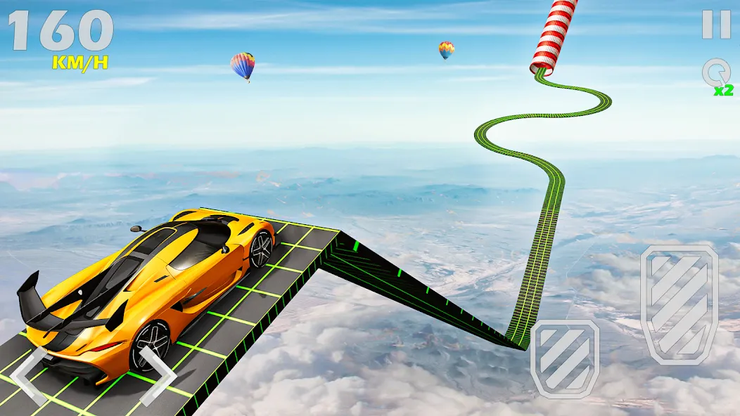 Скачать взломанную Mega Ramp Car Games Car Stunts  [МОД Mega Pack] — последняя версия apk на Андроид screen 4