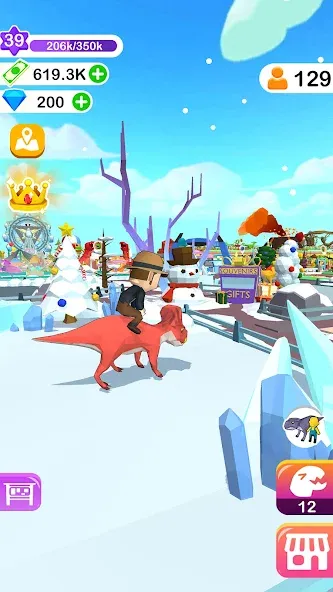 Взломанная Dino Tycoon — 3D Building Game  [МОД Mega Pack] — полная версия apk на Андроид screen 5