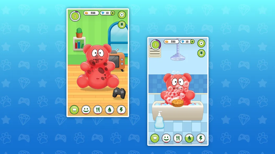 Скачать взломанную My Jelly Bear Pet  [МОД Много денег] — последняя версия apk на Андроид screen 1