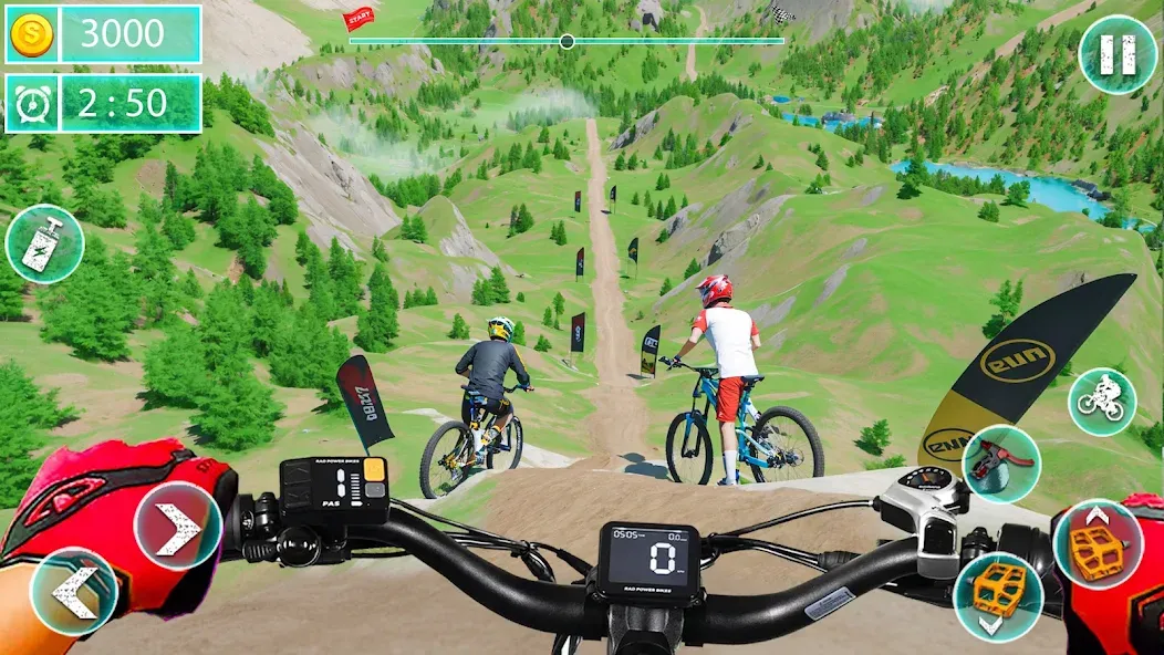 Скачать взлом MTB Downhill: BMX Racer  [МОД Unlimited Money] — стабильная версия apk на Андроид screen 3