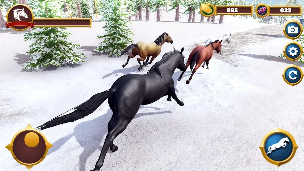 Скачать взломанную Virtual Horse Family Simulator  [МОД Menu] — стабильная версия apk на Андроид screen 4