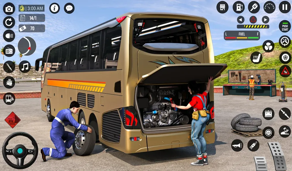 Взлом Bus Simulator 3D: Bus Games (Бус Симулятор 3Д)  [МОД Меню] — полная версия apk на Андроид screen 1