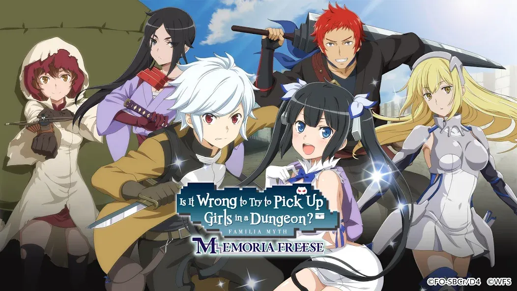 Взлом DanMachi — MEMORIA FREESE (ДанМачи)  [МОД Много монет] — стабильная версия apk на Андроид screen 1