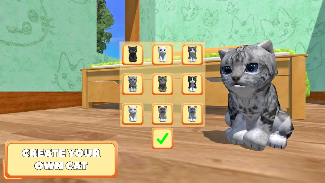 Скачать взломанную Cute Pocket Cat 3D — Part 2 (Сьют Покет Кэт 3Д)  [МОД Unlocked] — полная версия apk на Андроид screen 1