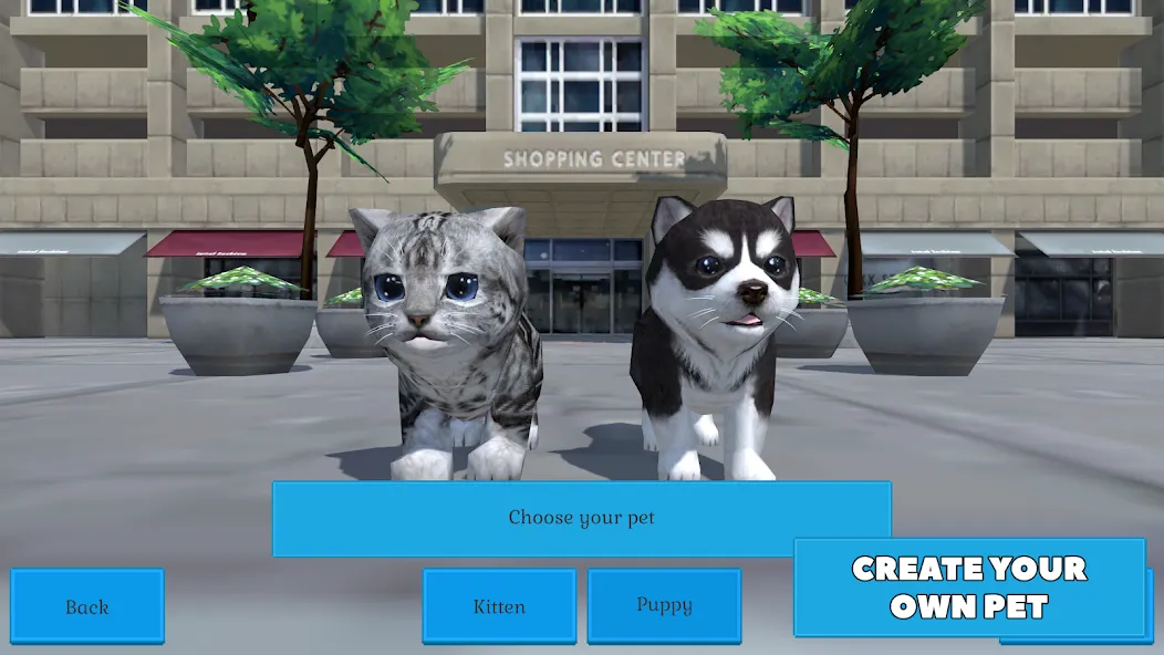 Взломанная Cute Pocket Cat And Puppy 3D (Кьют Покет Кэт Энд Паппи 3Д)  [МОД Бесконечные деньги] — полная версия apk на Андроид screen 1