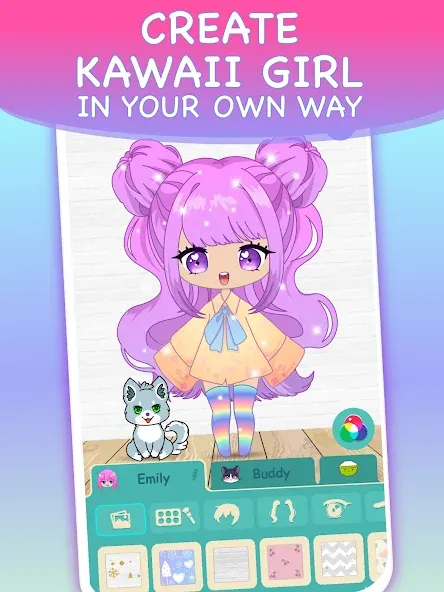 Скачать взлом Chibi Dress Up Games for Girls  [МОД Все открыто] — последняя версия apk на Андроид screen 2