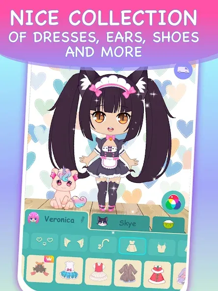 Скачать взлом Chibi Dress Up Games for Girls  [МОД Все открыто] — последняя версия apk на Андроид screen 3