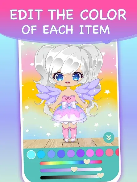 Скачать взлом Chibi Dress Up Games for Girls  [МОД Все открыто] — последняя версия apk на Андроид screen 4