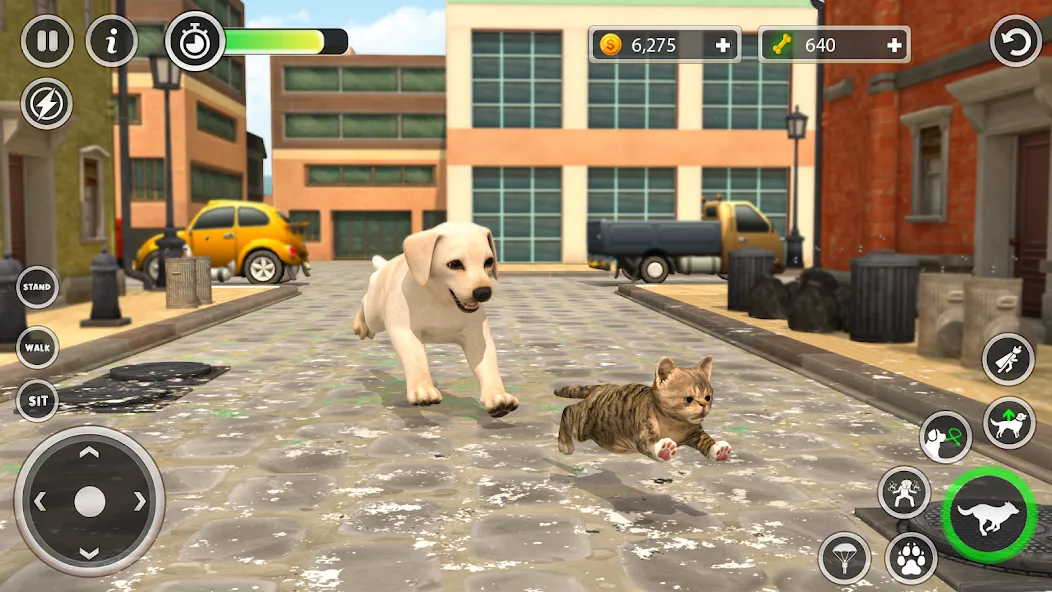 Скачать взломанную Dog Simulator Pet Dog Games 3D  [МОД Много монет] — последняя версия apk на Андроид screen 4